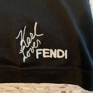 Fendi (Karl loves Fendi) black embellished shirt. Send me your best offer
